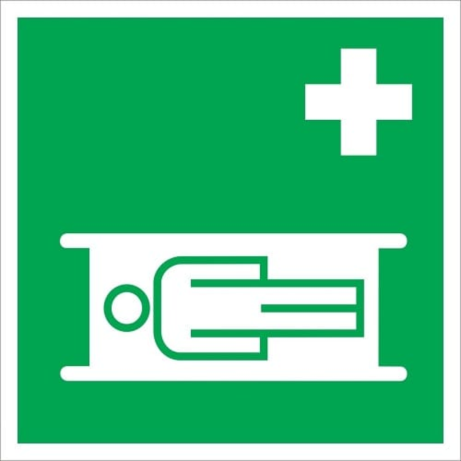 Brancard pictogram PVC 100x100 mm
